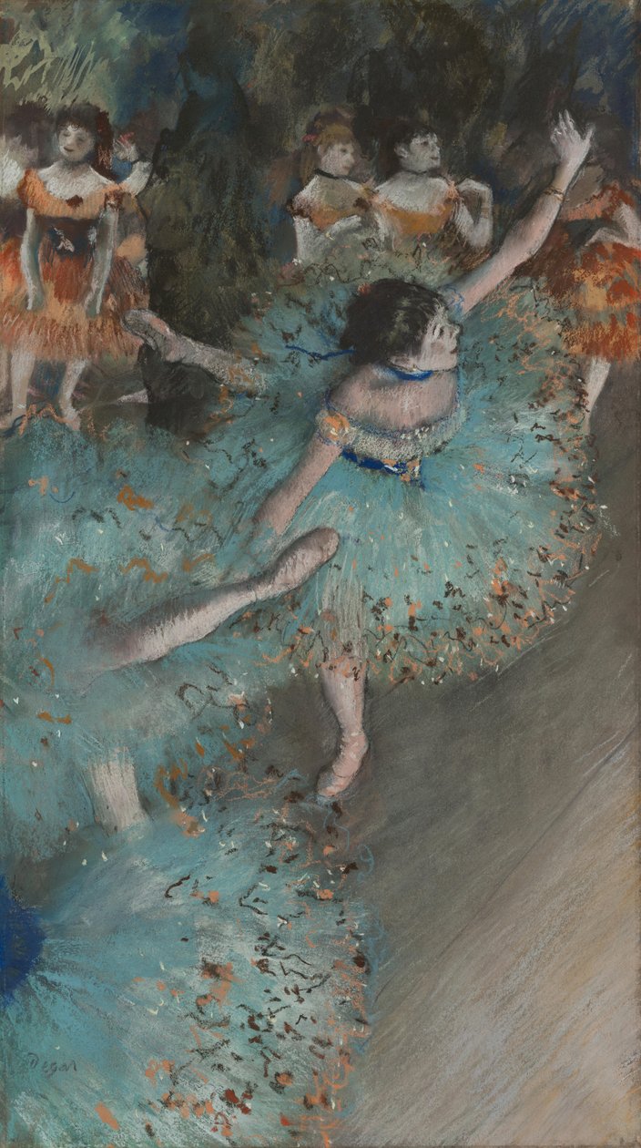 法语：Danseuse basculant (Danseuse verte) 摇摆舞者 作者 埃德加·德加