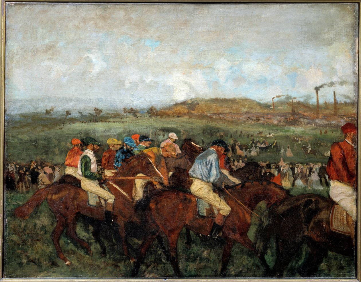 Gentlemen race. Before departure 作者 埃德加·德加