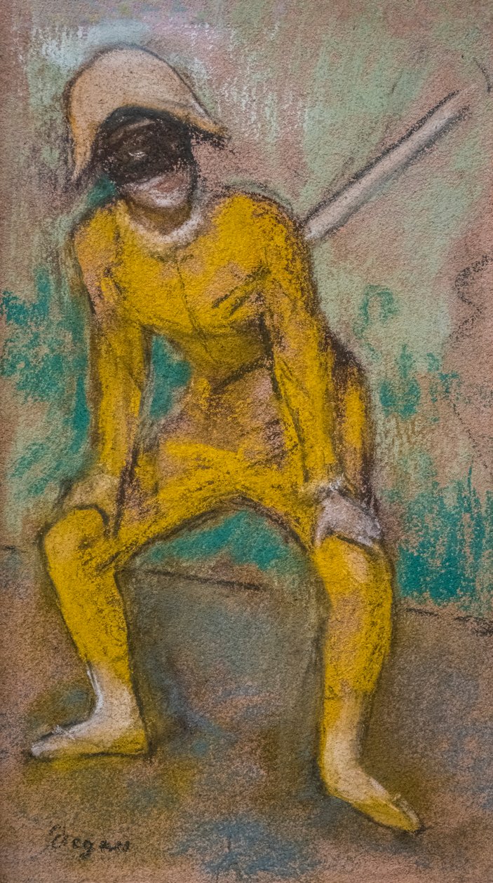 Harlequin. Around 1884. Pastel on paper. 作者 埃德加·德加