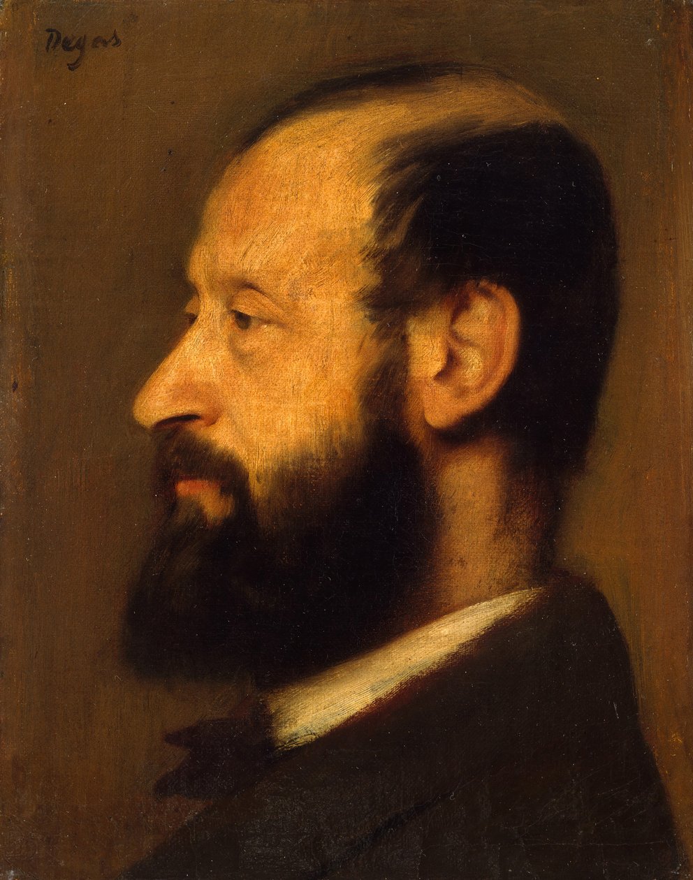 约瑟夫·亨利·阿尔特斯（Joseph-HenriAltès）1826-1895，1868年。 作者 埃德加·德加