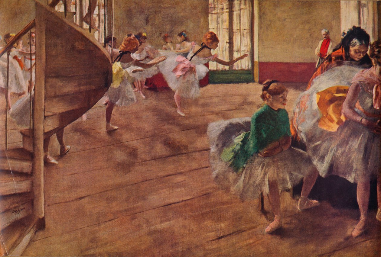 La Repetition，c1874年1935年 作者 埃德加·德加