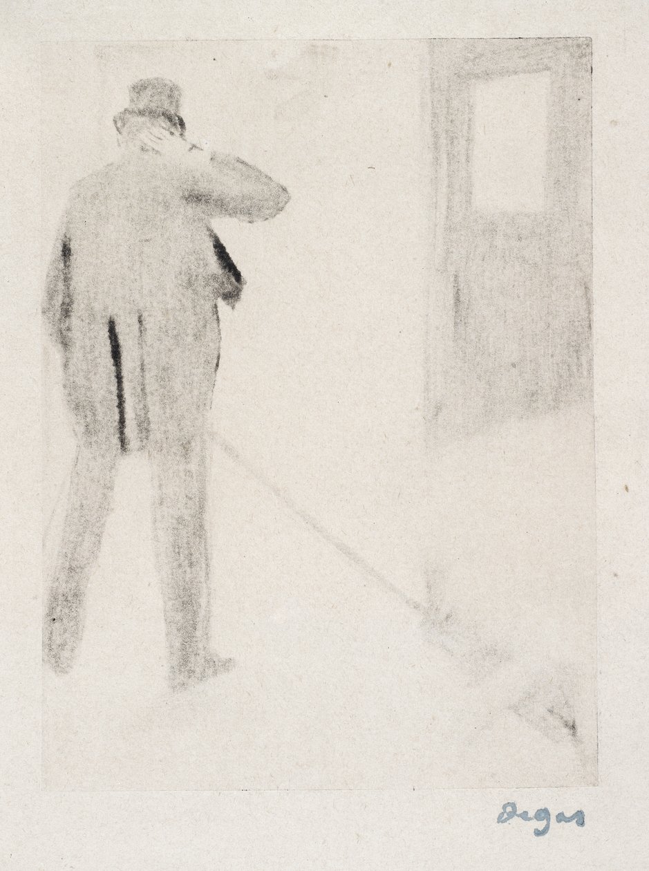 LudovicHalévy幕后，1880-83（单一设计） 作者 埃德加·德加
