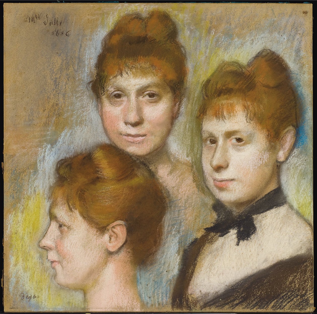 萨尔小姐（Mademoiselle Salle），1886年 作者 埃德加·德加