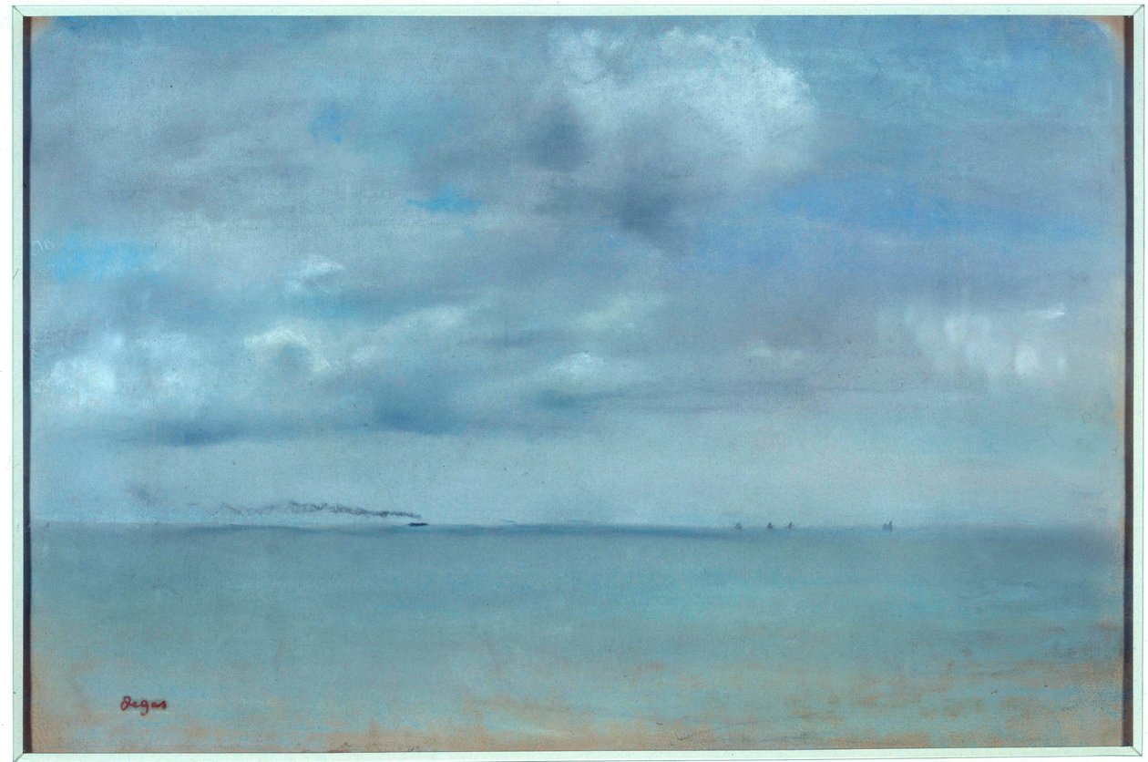 Marine Pastel painting on chamois by Edgar Degas (1834-1917) 1869 Sun. 0,31x0,46 m Paris, musee d