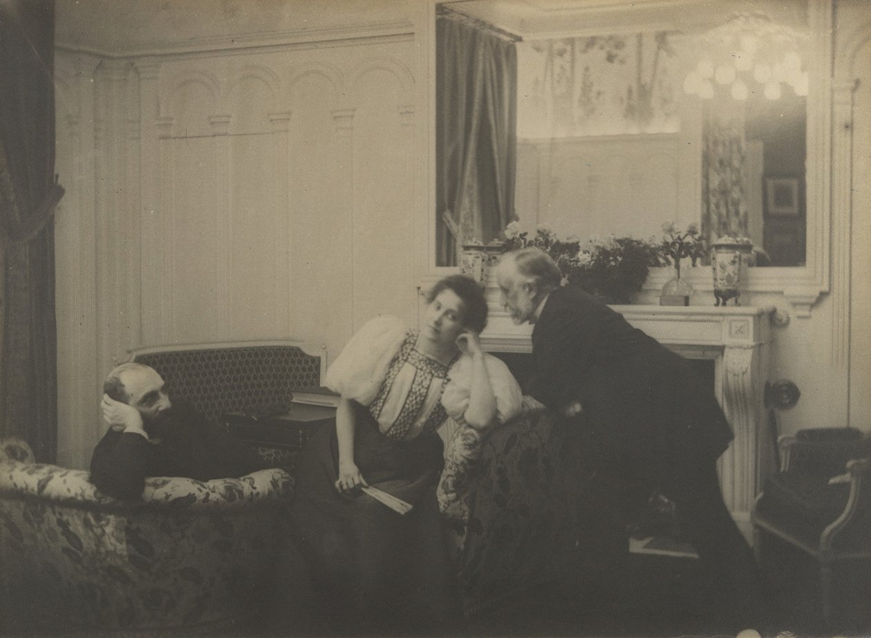 Paul Poujaud, Arthur Fontaine夫人和Degas, 1895年。 作者 埃德加·德加
