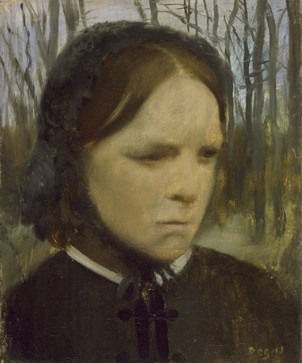 Estelle Balfour的肖像，1863-65 作者 埃德加·德加