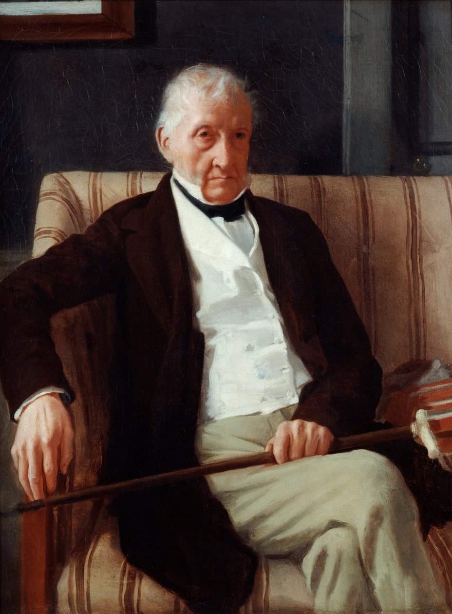 Hilaire de Gas肖像，艺术家的祖父，1857年 作者 埃德加·德加