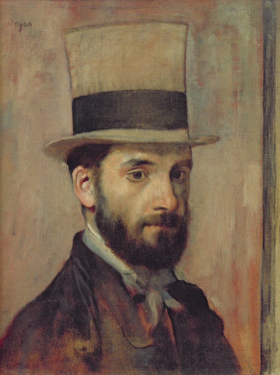 Leon Bonnat（1833-1922）c.1863的肖像 作者 埃德加·德加