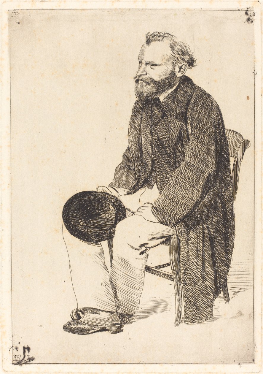艺术家肖像爱德华·马奈1832-1883 作者 埃德加·德加