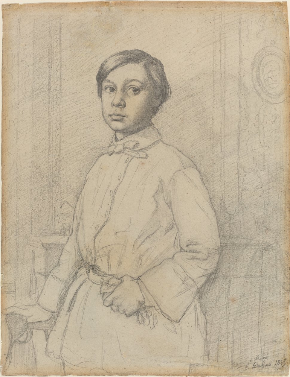 RenédeGas [recto]，1855 作者 埃德加·德加