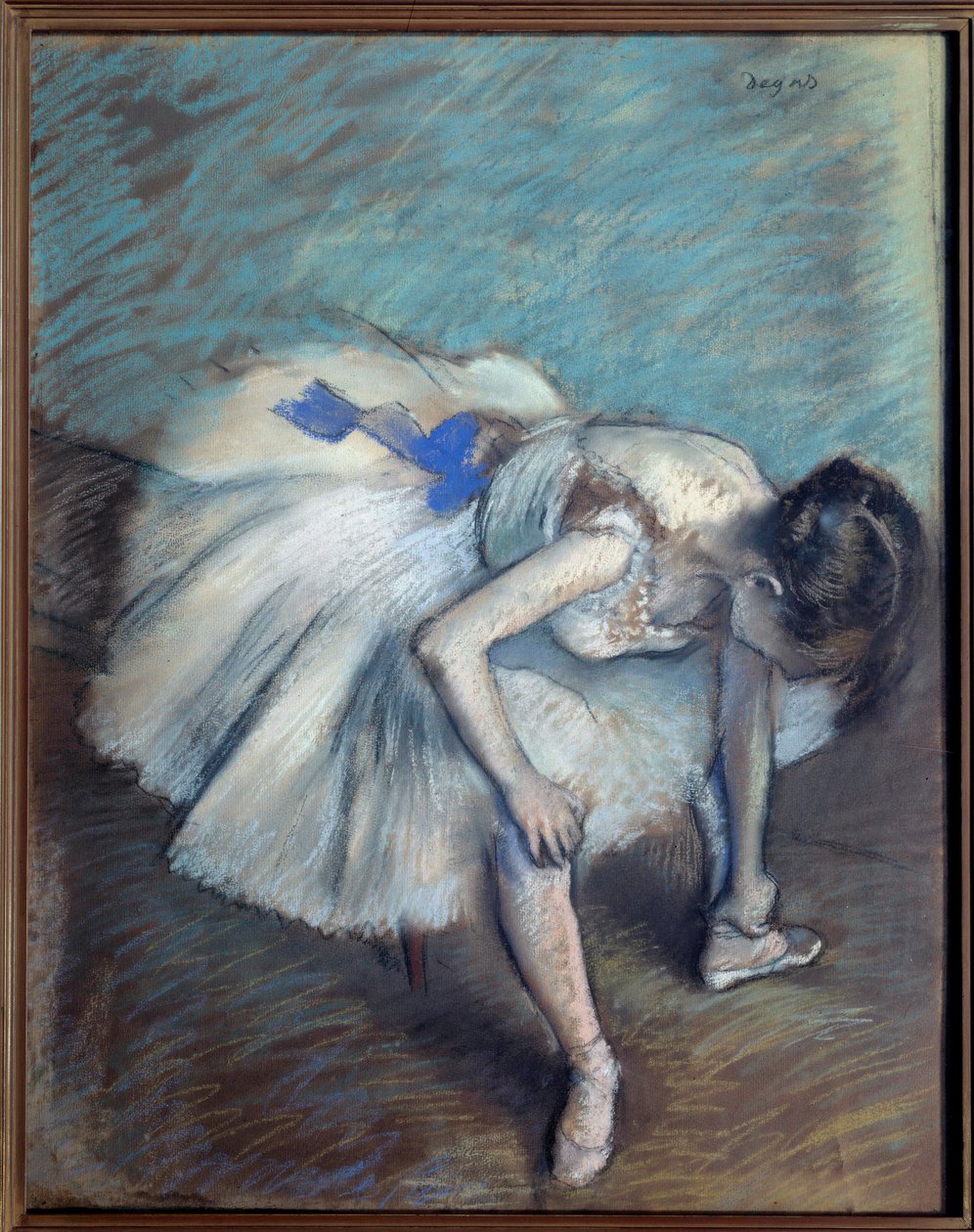 Seated dancer Pastel painting by Edgar Degas (1834-1917) 1881-1883 Sun. 0,62x0,49 m Paris, musee d