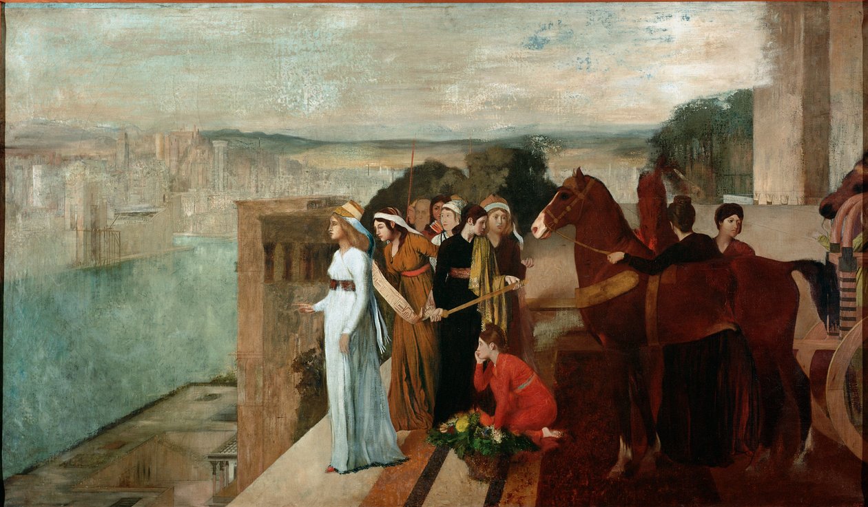 Semiramis Building Babylon (布面油画 作者 埃德加·德加