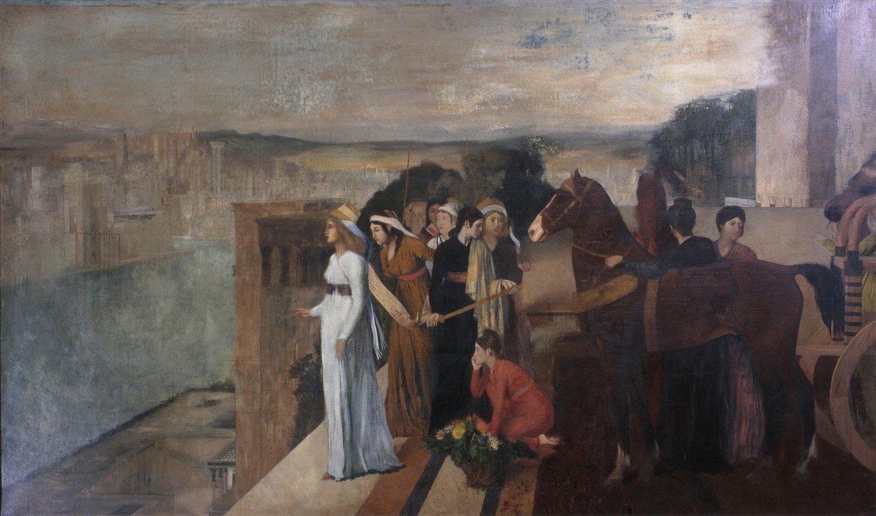 Semiramis大厦巴比伦，1861年 作者 埃德加·德加