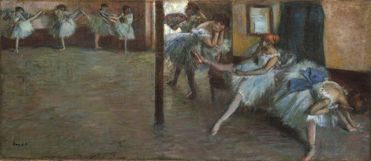 芭蕾排练，c.1891 作者 埃德加·德加