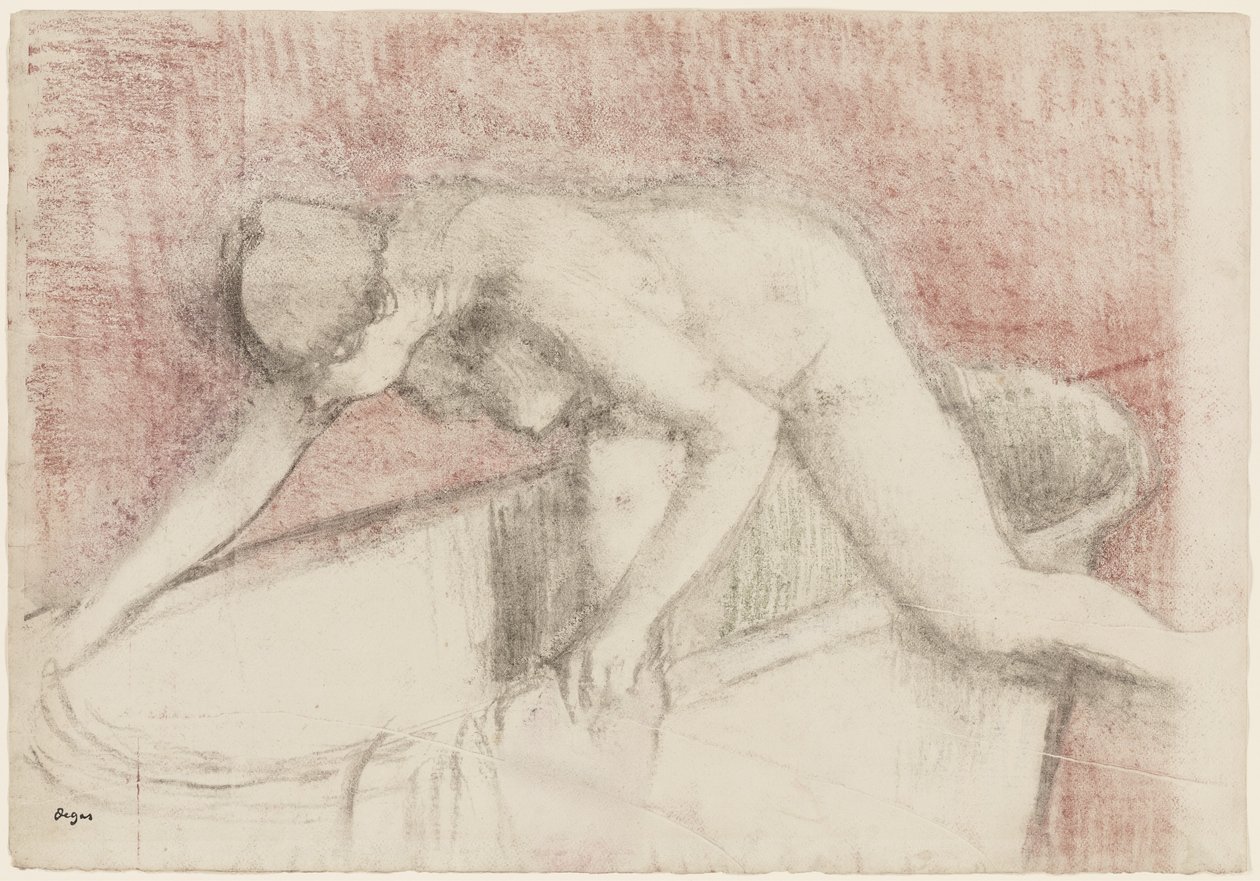 巴斯（粉笔和粉彩画） 作者 埃德加·德加