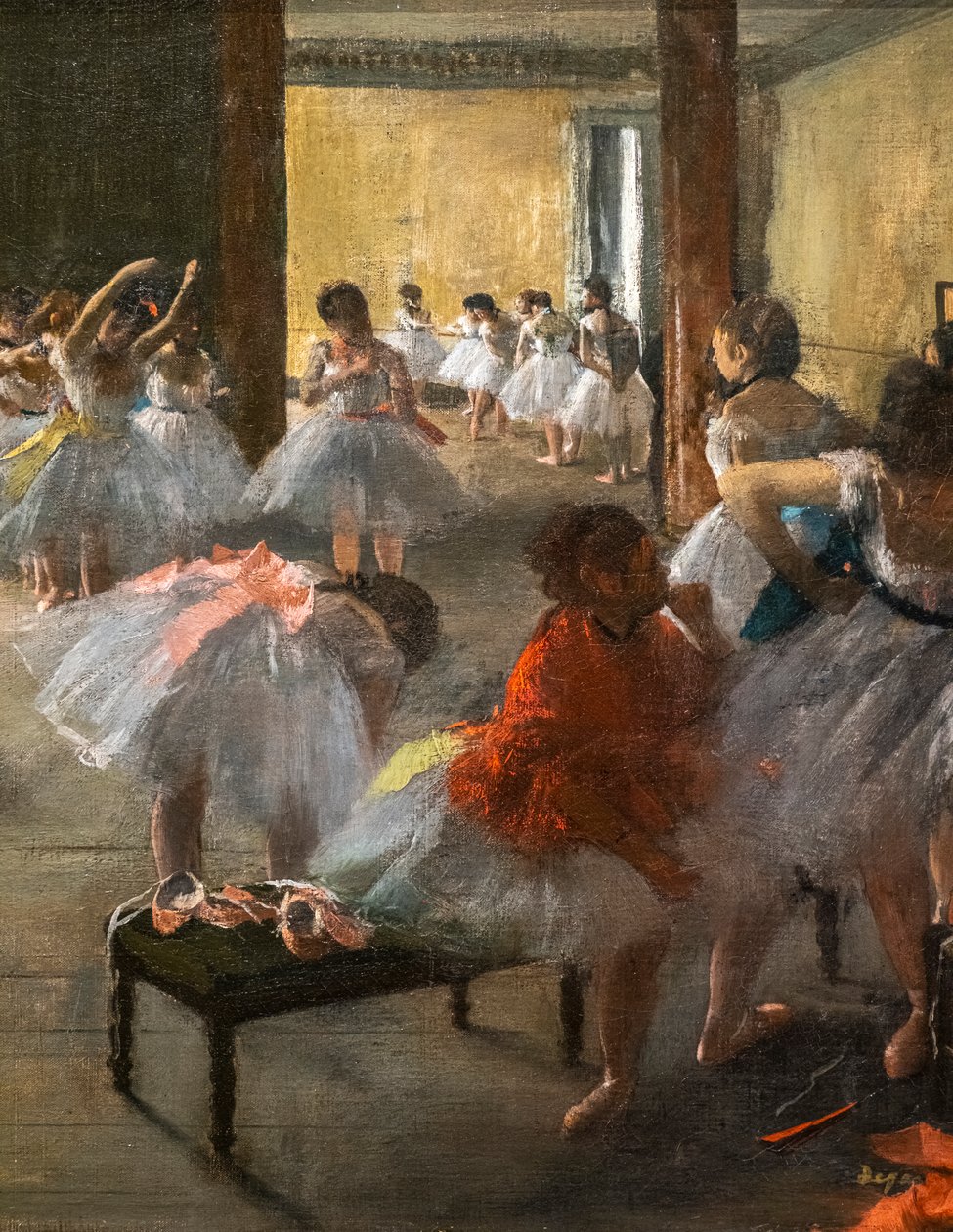 The Dance Class (detail). 1873. Oil on canvas. 作者 埃德加·德加
