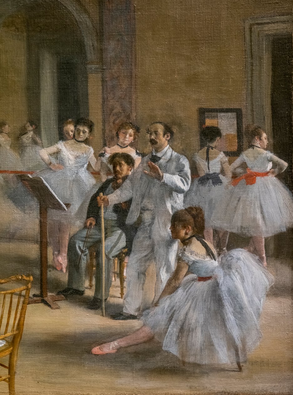 The Dance Lecon (detail). 1872. Oil on canvas. 作者 埃德加·德加