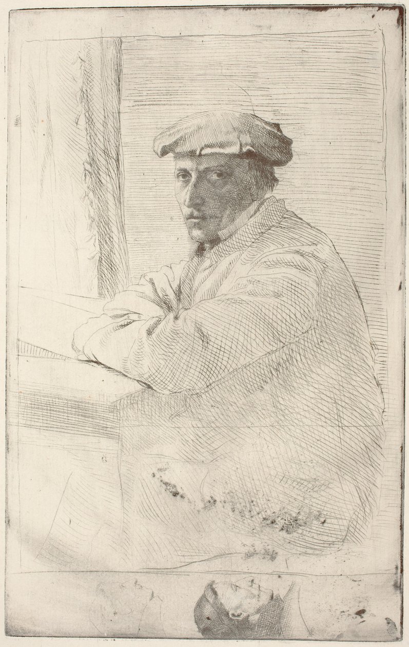 雕刻家Joseph Tourny Le graveur Joseph Tourny, 1857年。 作者 埃德加·德加