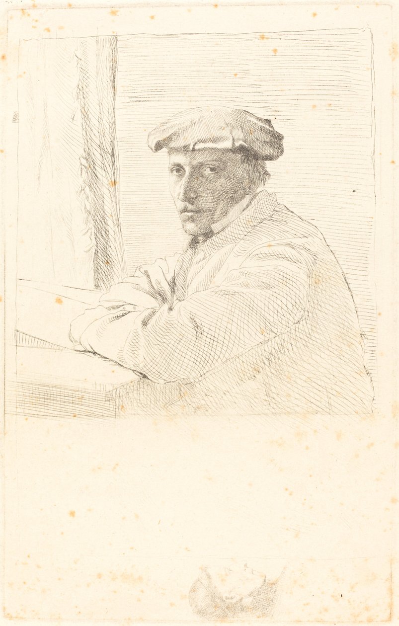 雕刻家Joseph Tourny Le graveur Joseph Tourny, 1857年。 作者 埃德加·德加