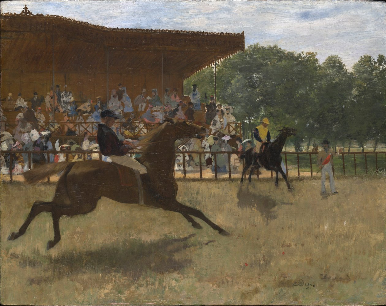 虚假的开始，c.1869-72 作者 埃德加·德加