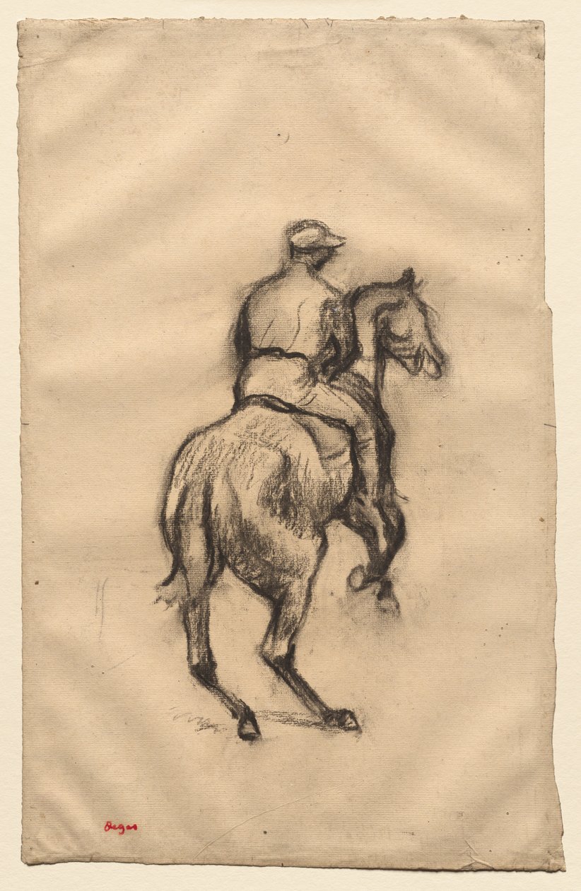 赛马会c。 1885-1900。 作者 埃德加·德加
