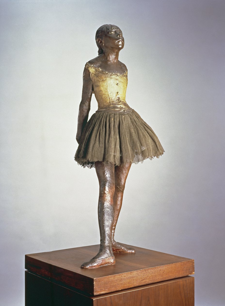 The Little Dancer 1921（彩色青铜，缎带和木头） 作者 埃德加·德加