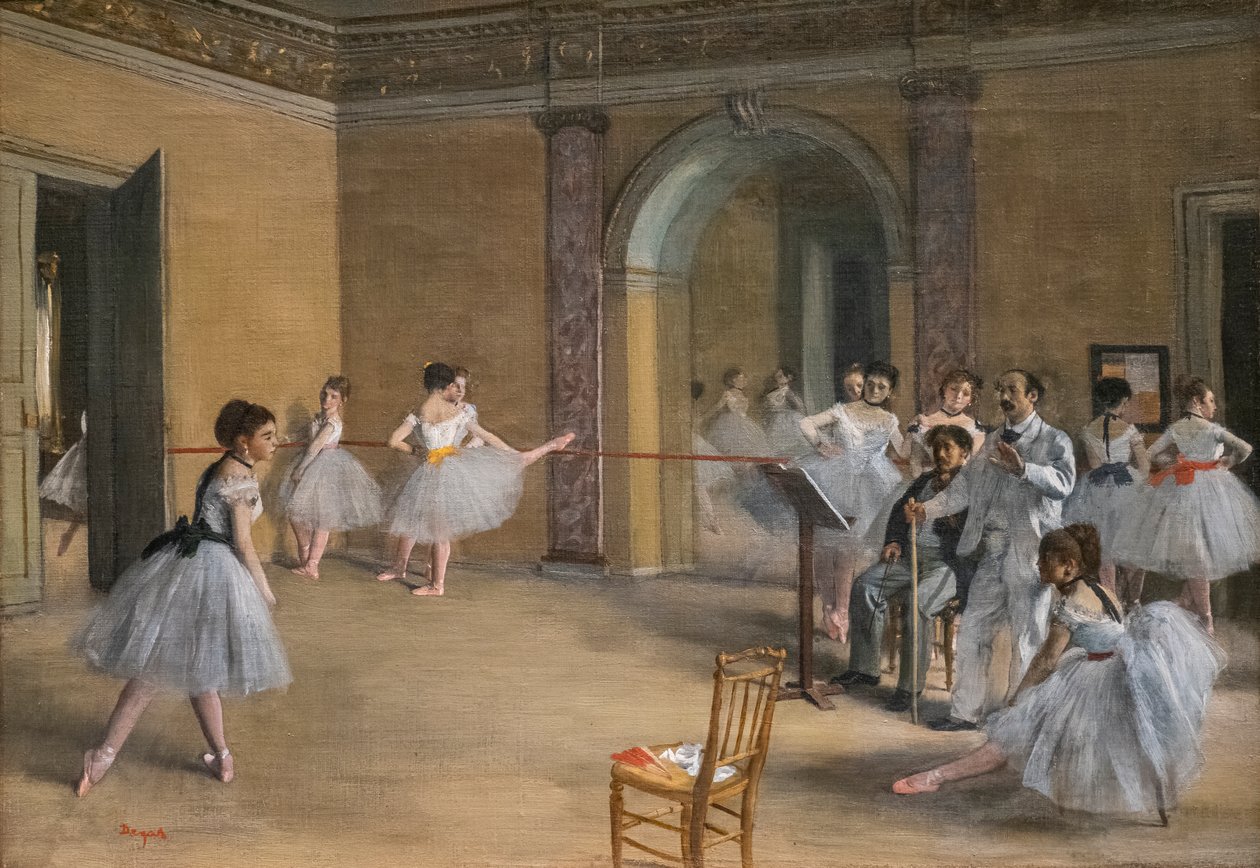 The dance lecon. 1872. Oil on canvas. 作者 埃德加·德加