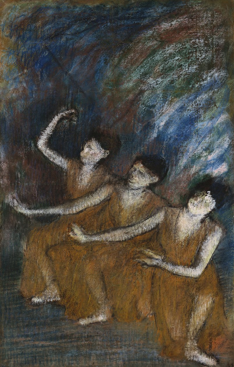 三位舞者，c.1895-98 作者 埃德加·德加