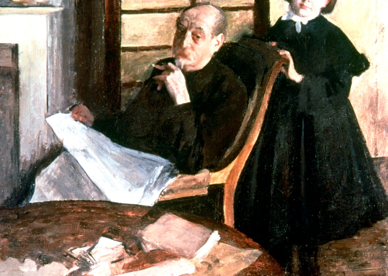 叔叔和内测，c1876 作者 埃德加·德加