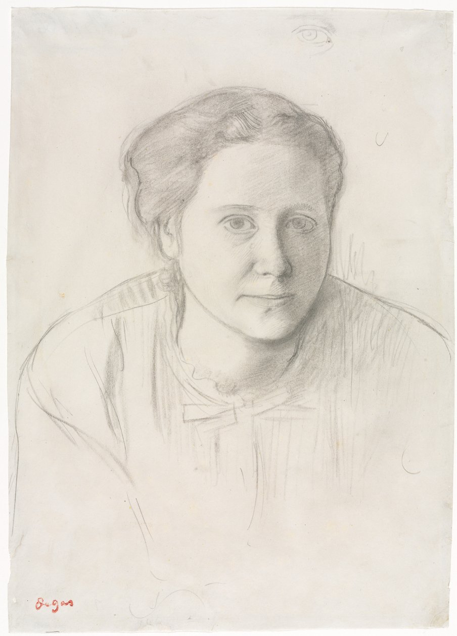 维多利亚·杜堡（Victoria Dubourg），约1866年。 作者 埃德加·德加