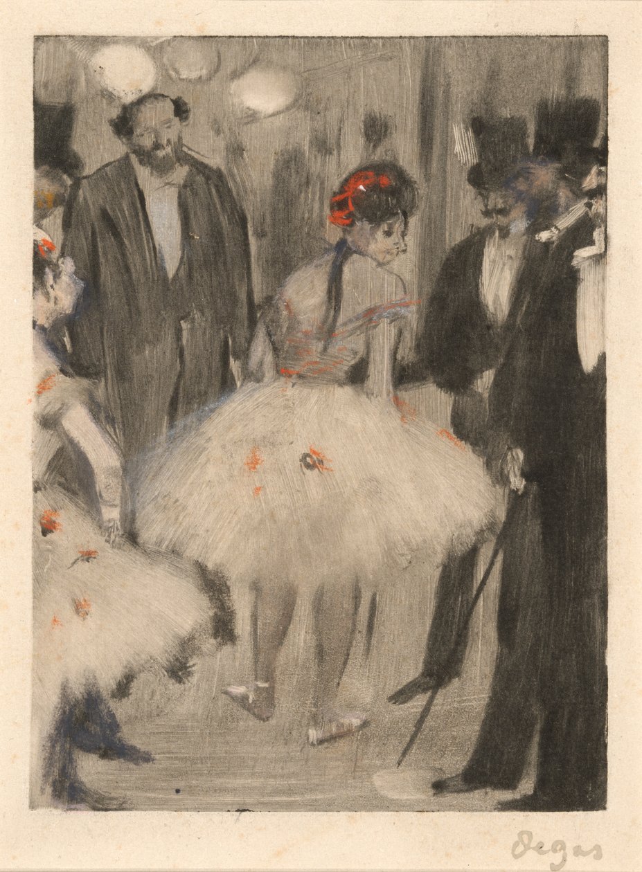 Virginie Cavalcanti看上去时，Virginie赞赏，见1880-83 作者 埃德加·德加