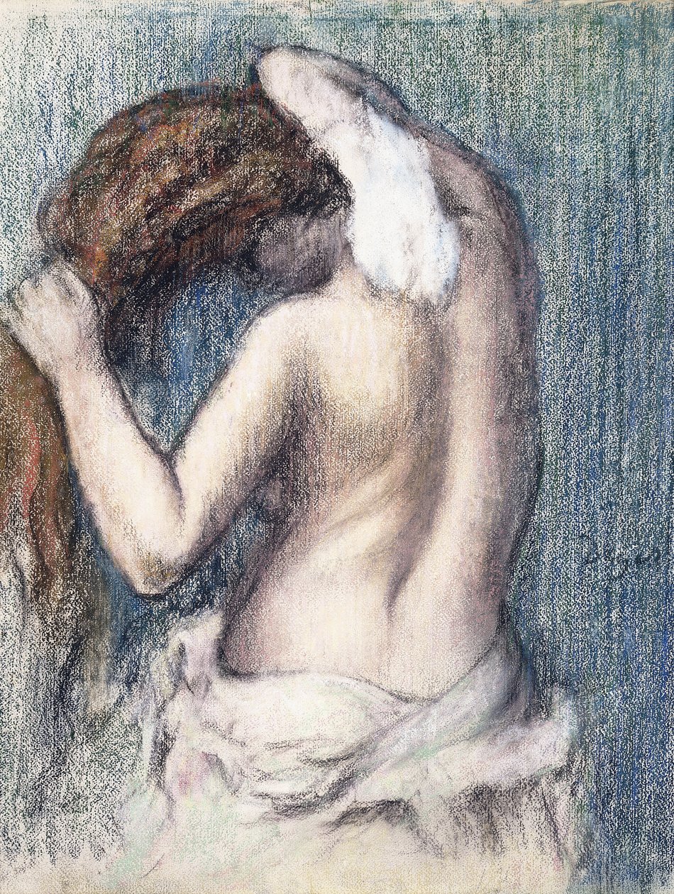 晒干自己的女人，约1906年 作者 埃德加·德加