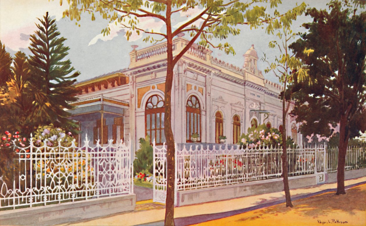 维利诺·奈尔（Vilino Nair），特弗·冯·霍恩霍尔茨男爵上将的住所，彼得罗波利斯，1914年 作者 埃德加·帕蒂森