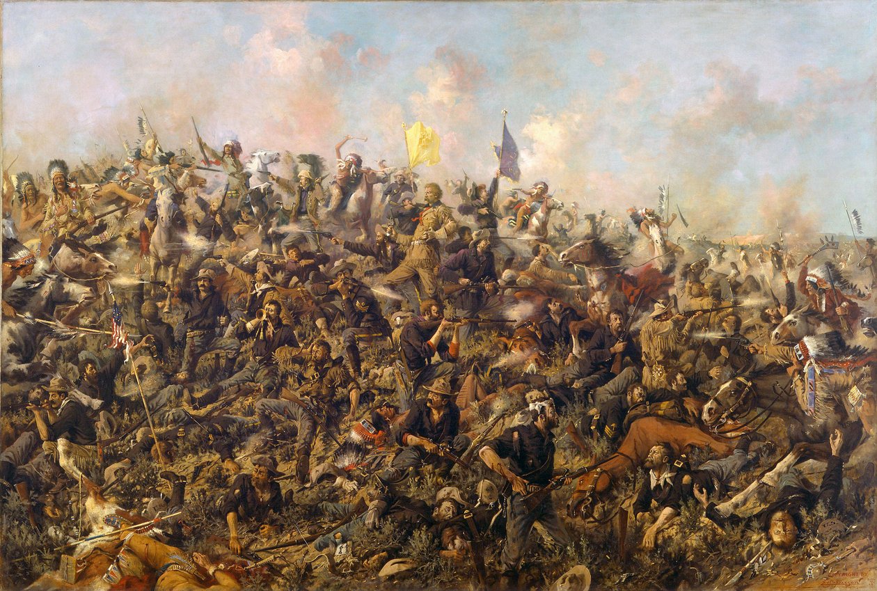 最后的立场由Edgar Samuel Paxson，1899年 作者 埃德加·塞缪尔·帕克森