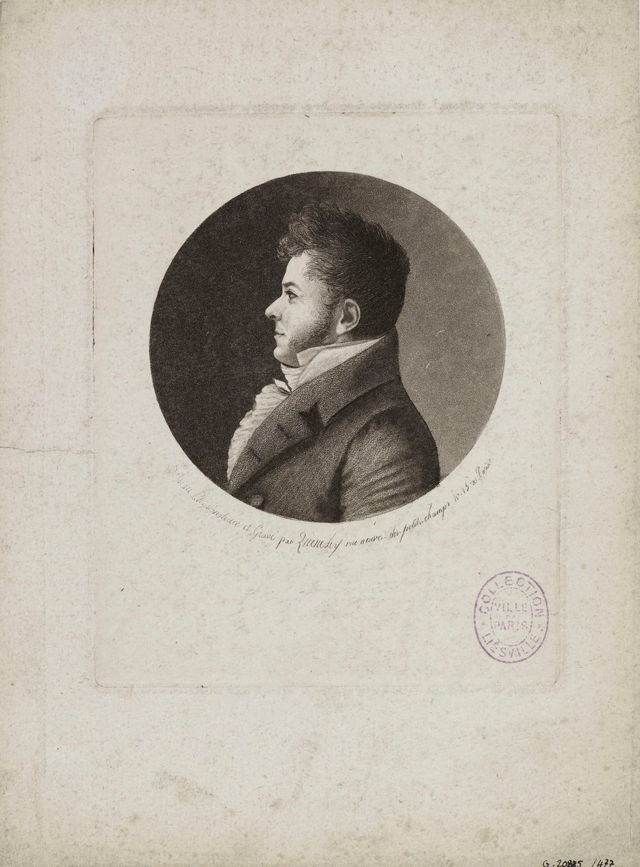 Marie-Henri Beyle, dit Stendhal 1783-1842的画像。 作者 艾德梅·昆尼迪