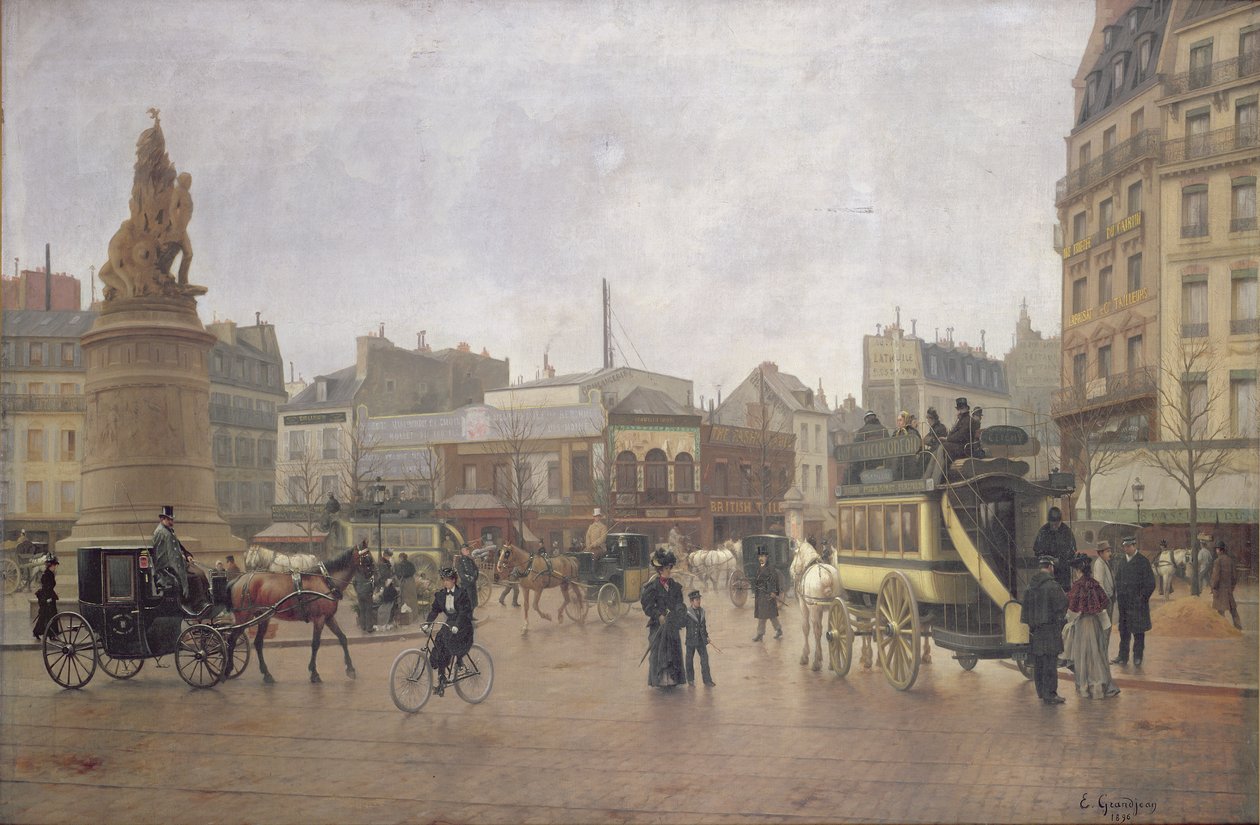 La Place Clichy，巴黎，1896年（另见485191） 作者 埃德蒙·乔治·格兰德
