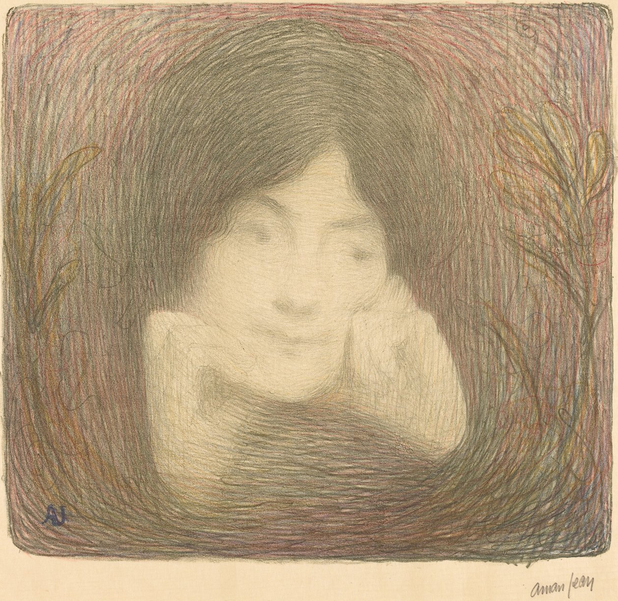 法兰西喜剧院的莫雷诺女士，1897年。 作者 埃德蒙·弗朗索瓦·阿曼·让