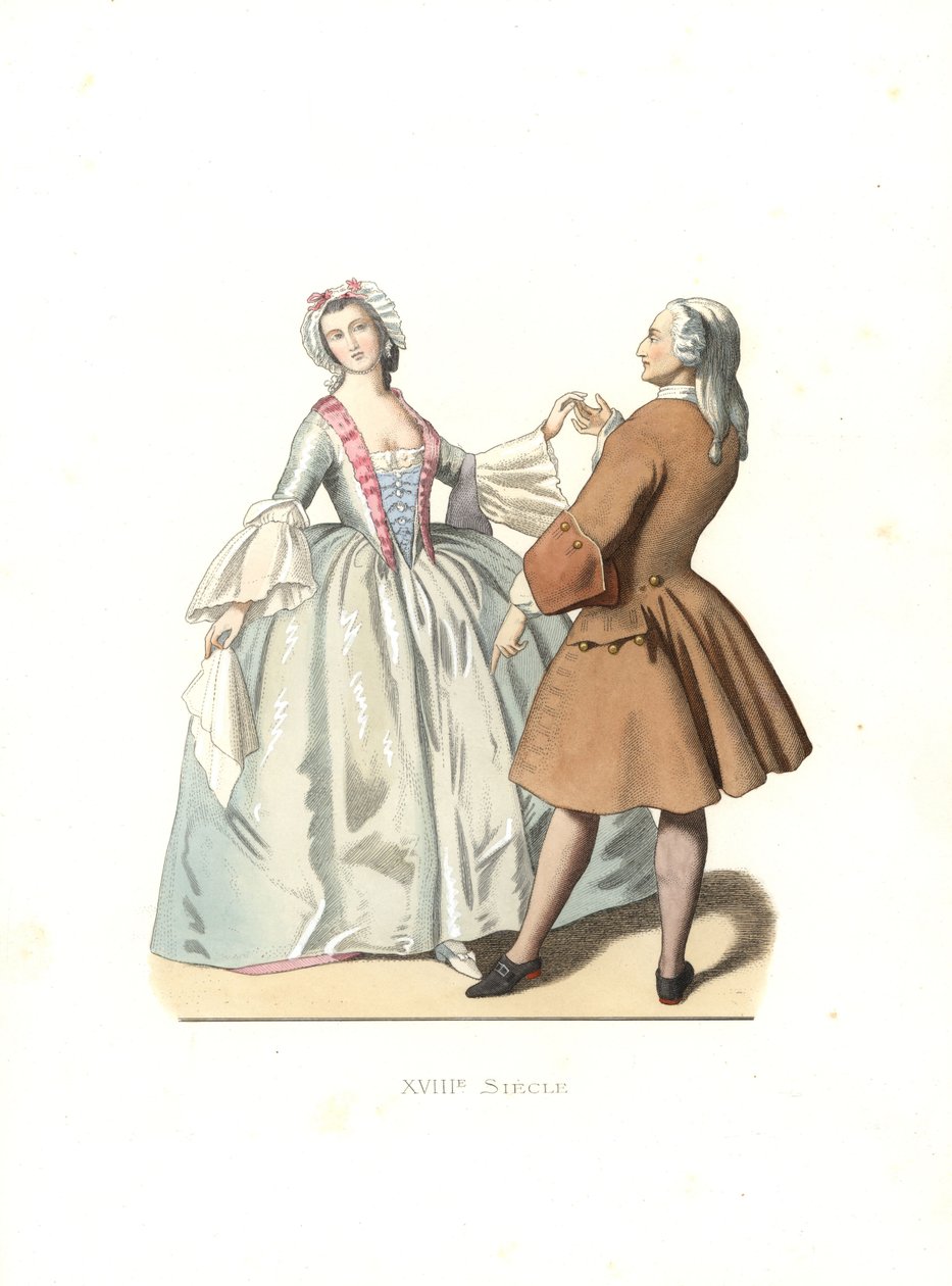 舞蹈大师和年轻的威尼斯女人 作者 Edmond Lechevallier-Chevignard