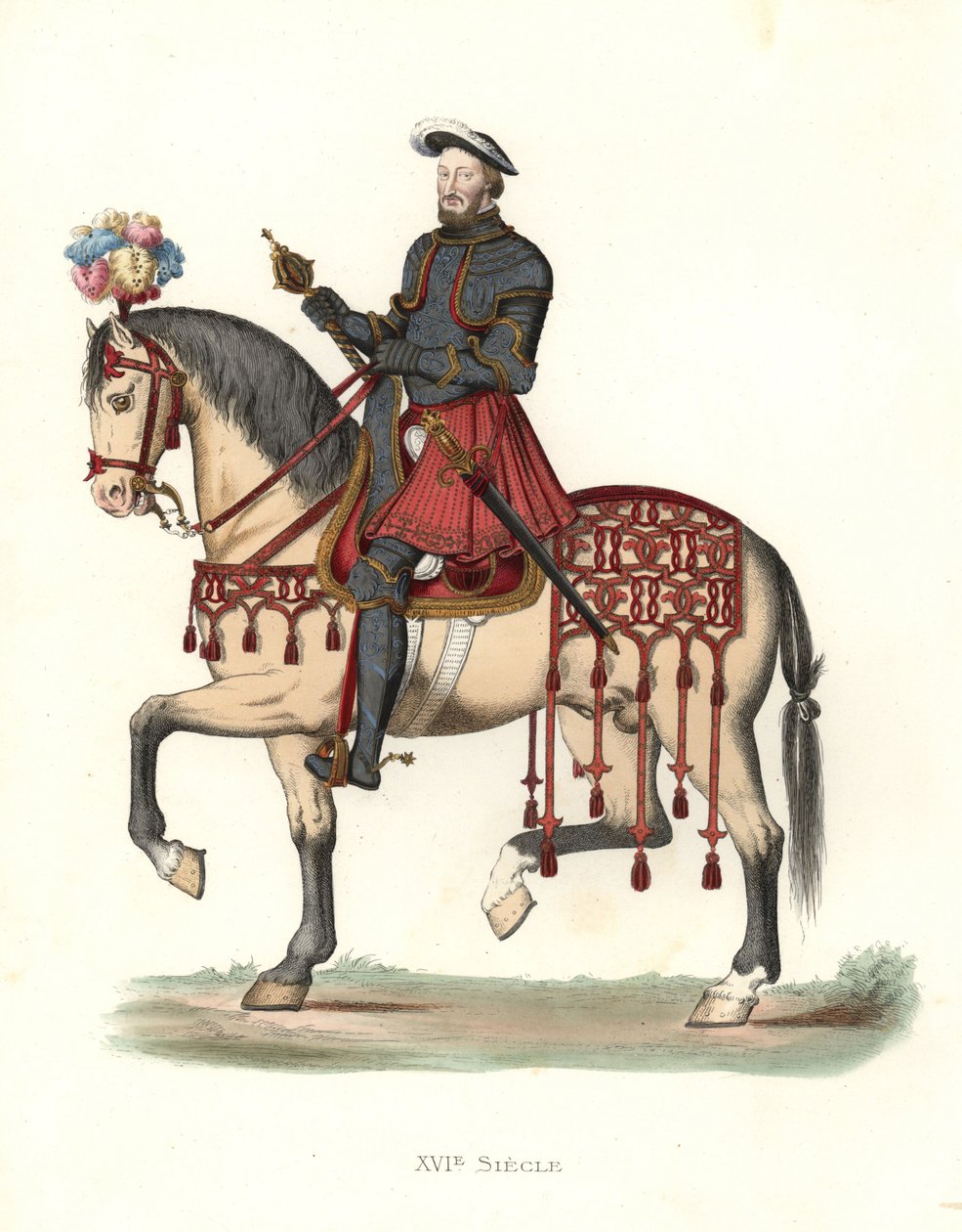 法国国王弗朗西斯一世（1494-1547年 作者 Edmond Lechevallier-Chevignard