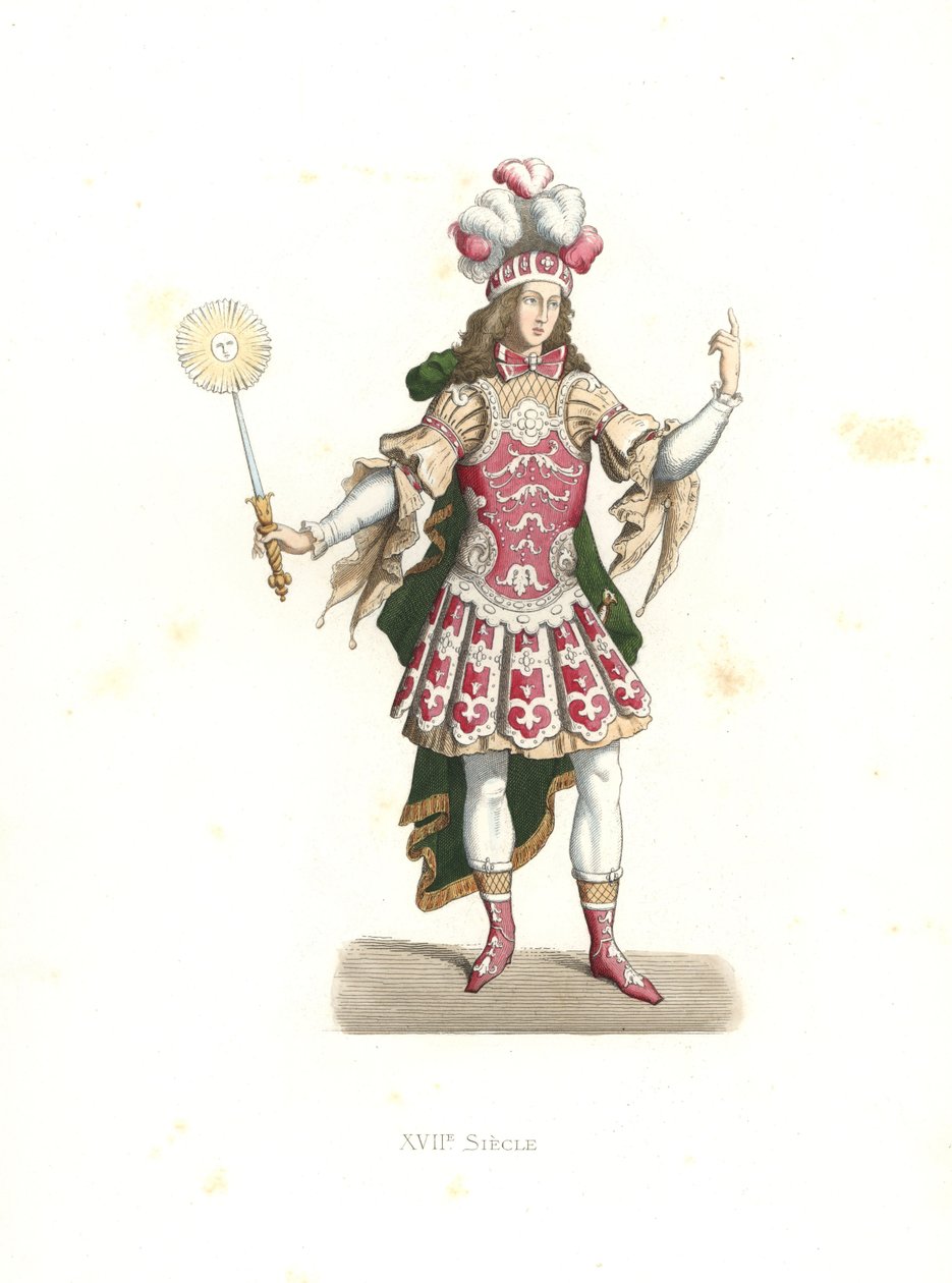 太阳王路易十四身着芭蕾舞服装 作者 Edmond Lechevallier-Chevignard