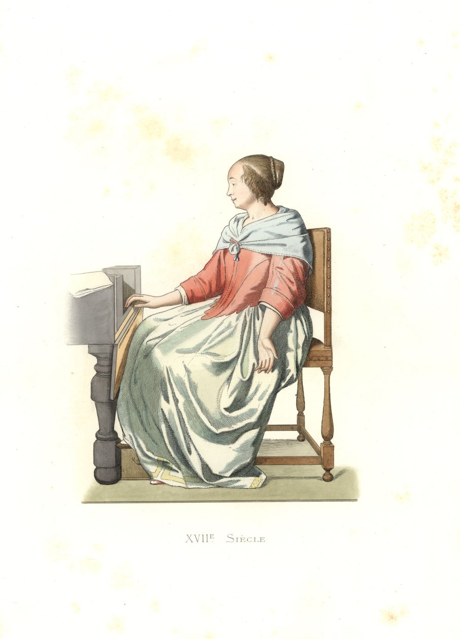 高品质的女人，荷兰 作者 Edmond Lechevallier-Chevignard