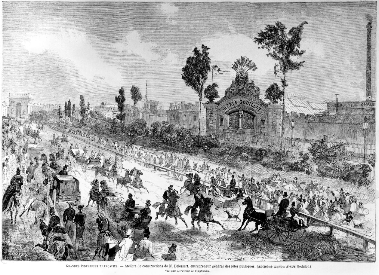 1861年8月，Le Monde Illustre公共庆典总监Eugene Delessert的工作坊 作者 埃德蒙·莫林