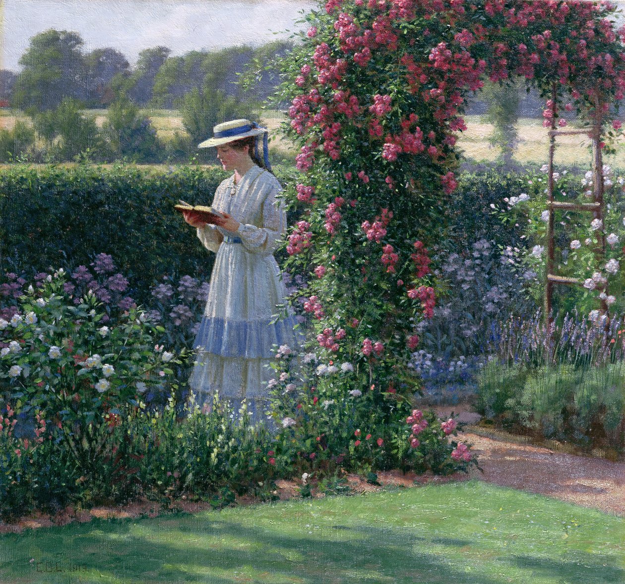 甜蜜的孤独，1919年 作者 埃德蒙·布莱尔·莱顿