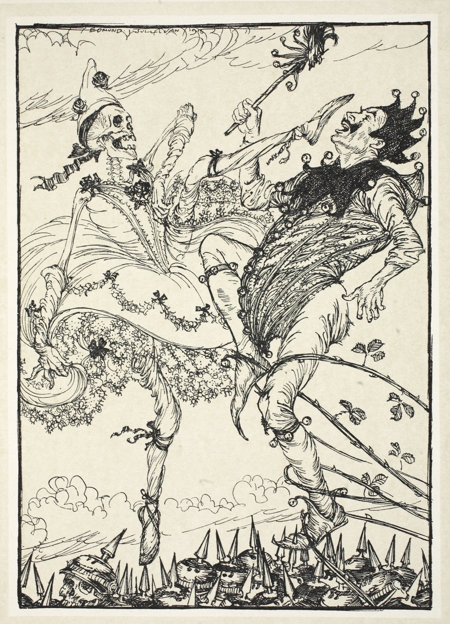舞蹈伙伴，来自凯撒的花环的插图由Edmund J. Sullivan，酒吧。 1916年 作者 埃德蒙·约瑟夫·沙利文