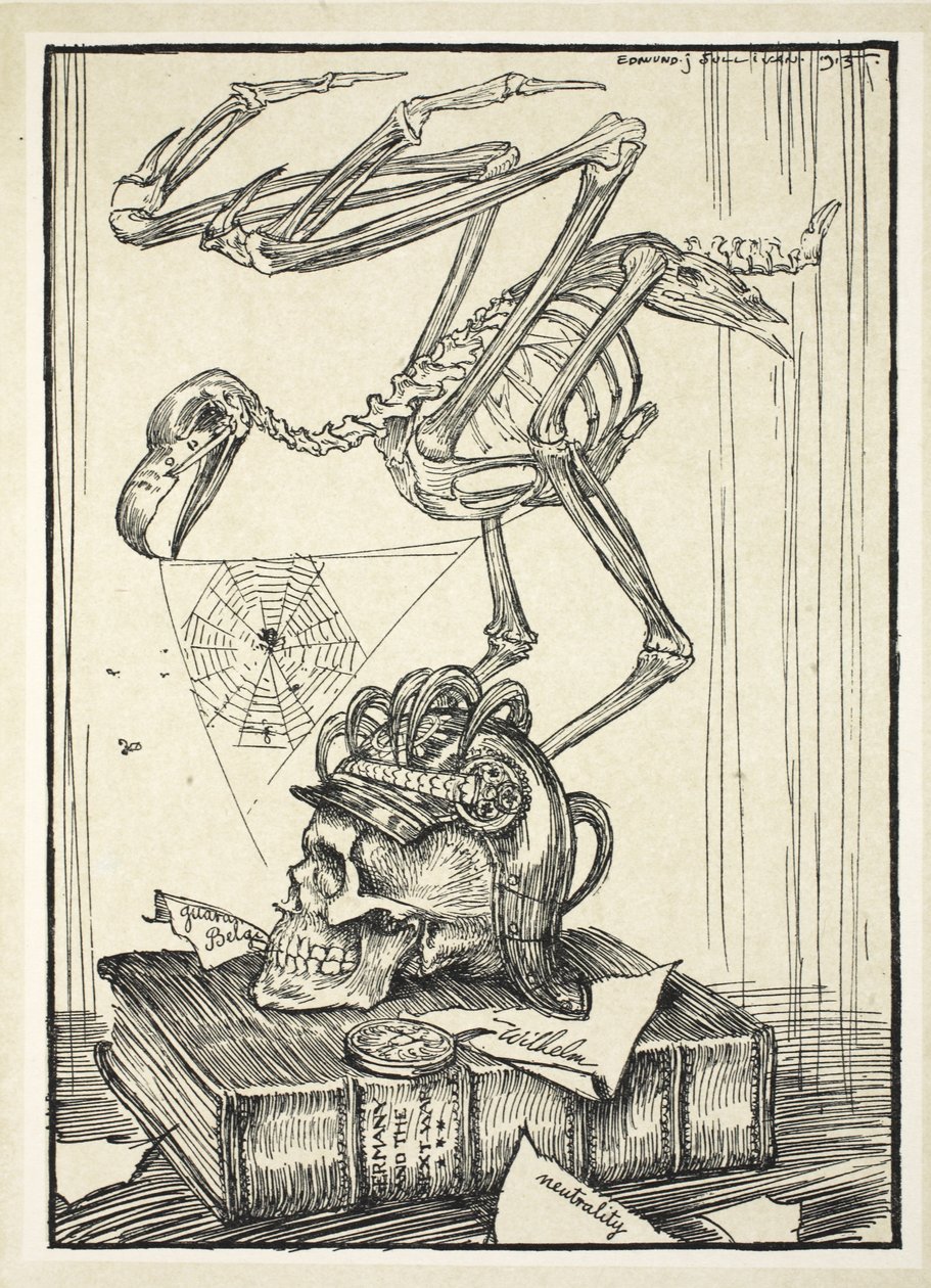 Imperialismus（灭绝），来自Kaiser&39;s Garland的插图，由Edmund J. Sullivan，酒吧。 1916年 作者 埃德蒙·约瑟夫·沙利文