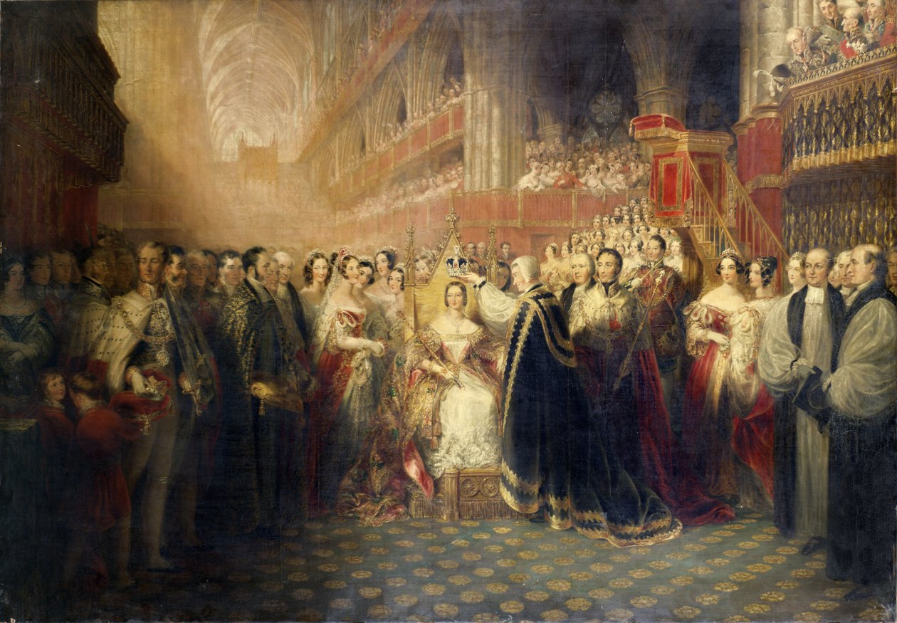 1838年维多利亚女王的加冕典礼 作者 埃德蒙·托马斯·帕里斯（Edmund Thomas Parris）