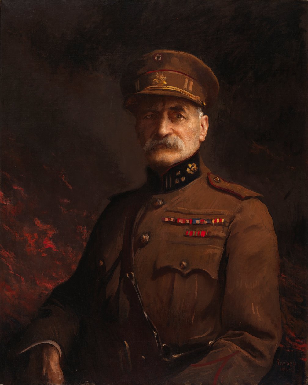 乔治-莱曼（Georges Leman）将军，列日防御城的指挥官，1919-1920年。 作者 埃德蒙·查尔斯·塔贝尔