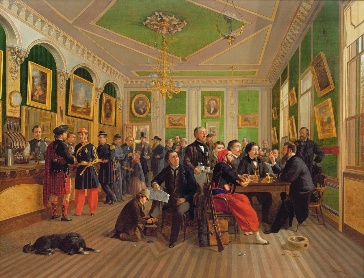 内部的乔治海沃德波特楼，1863年 作者 埃德蒙·霍桑（Edmund D.Hawthorn）