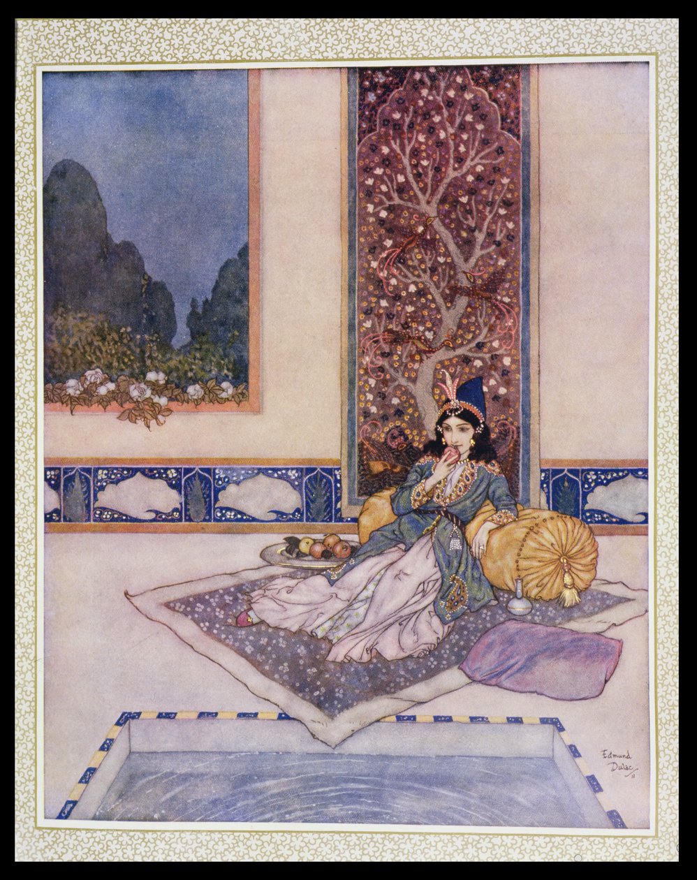 吃水果的公主 作者 埃德蒙·杜拉克（Edmund Dulac）