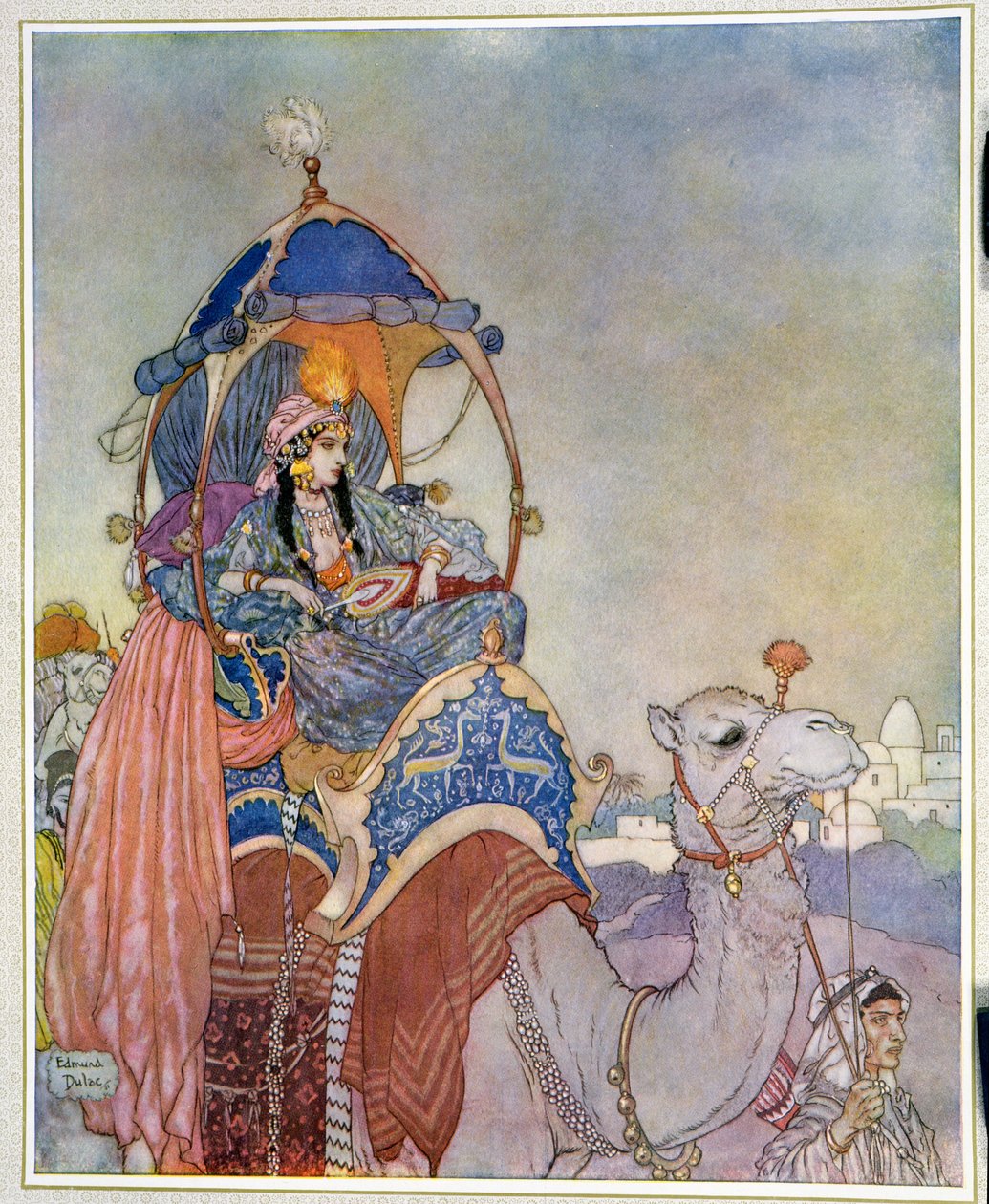骑骆驼的公主 作者 埃德蒙·杜拉克（Edmund Dulac）